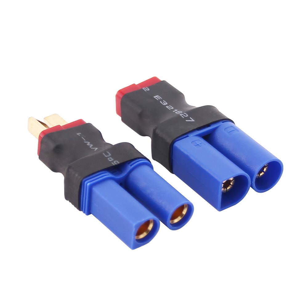 OliRC 4pcs EC5 to T-Plug Style Male Female RC Connector Adapter(C82-4)