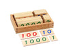 advanced Montessori Small Wooden Number Cards with Box (1-9000)