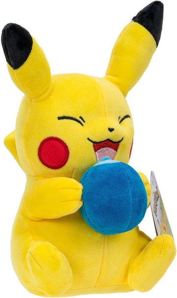Pokemon Pikachu Plush Toy with Oran Berry 20 cm - Black Polyester Model JAZPKW2699