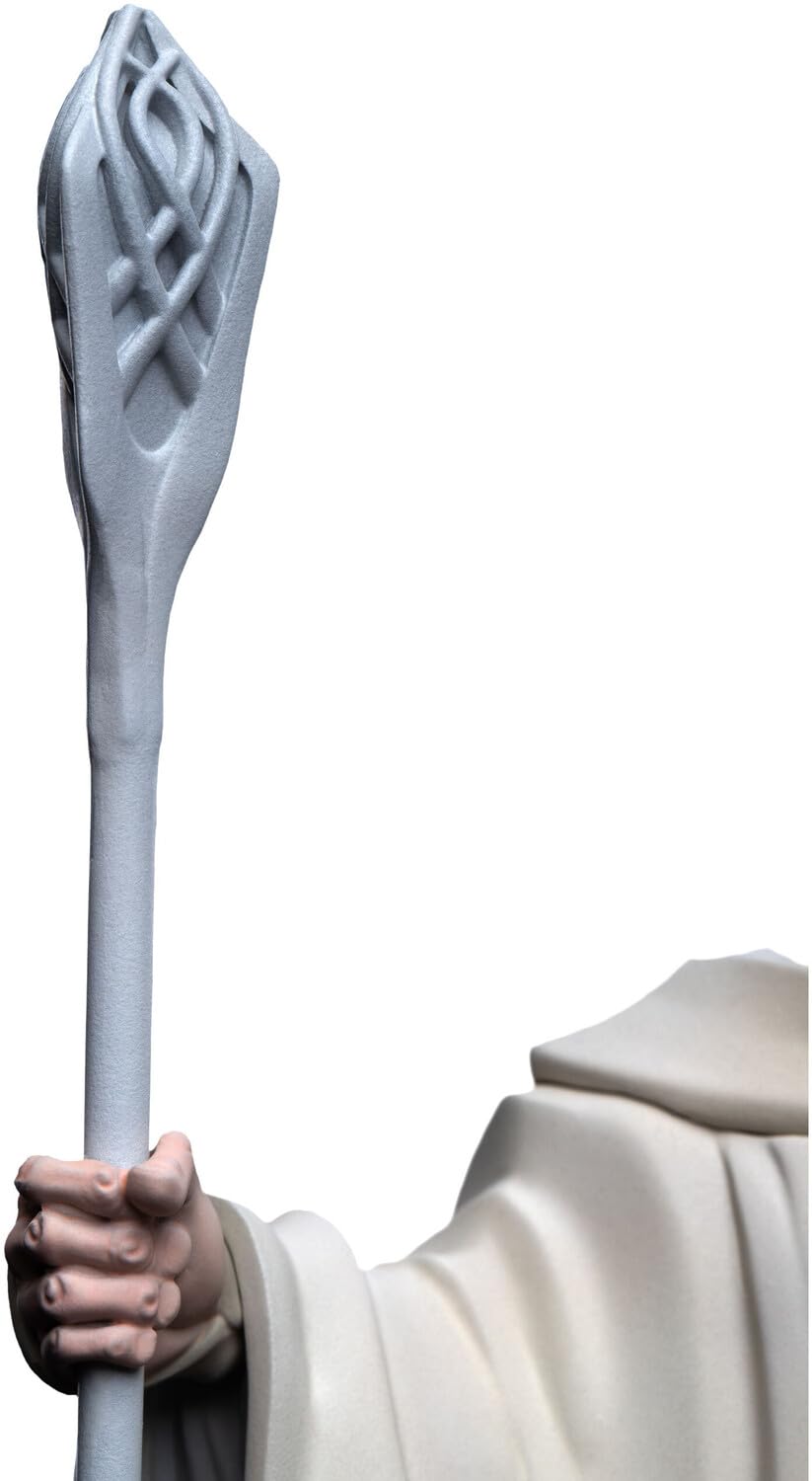 Weta Workshop Mini Epics Gandalf The White - The Lord of The Rings Trilogy Figure, White Collectible, AE Exclusive