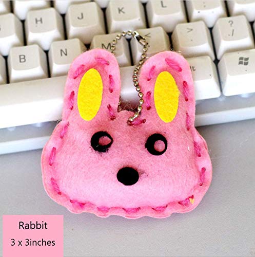 Kids DIY- First Sewing Kit for Kids, Learn to Sew DIY Craft Kits, Lovely Animals Style- Frog, Owl, Fox, Rabbit, Panda and Tiger