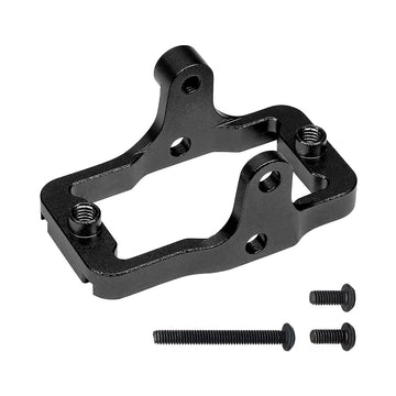 GTHELE Aluminum Servo Mount Bracket for Traxxas TRX4M Upgrade Parts 1/18 RC Crawler Car (Black)