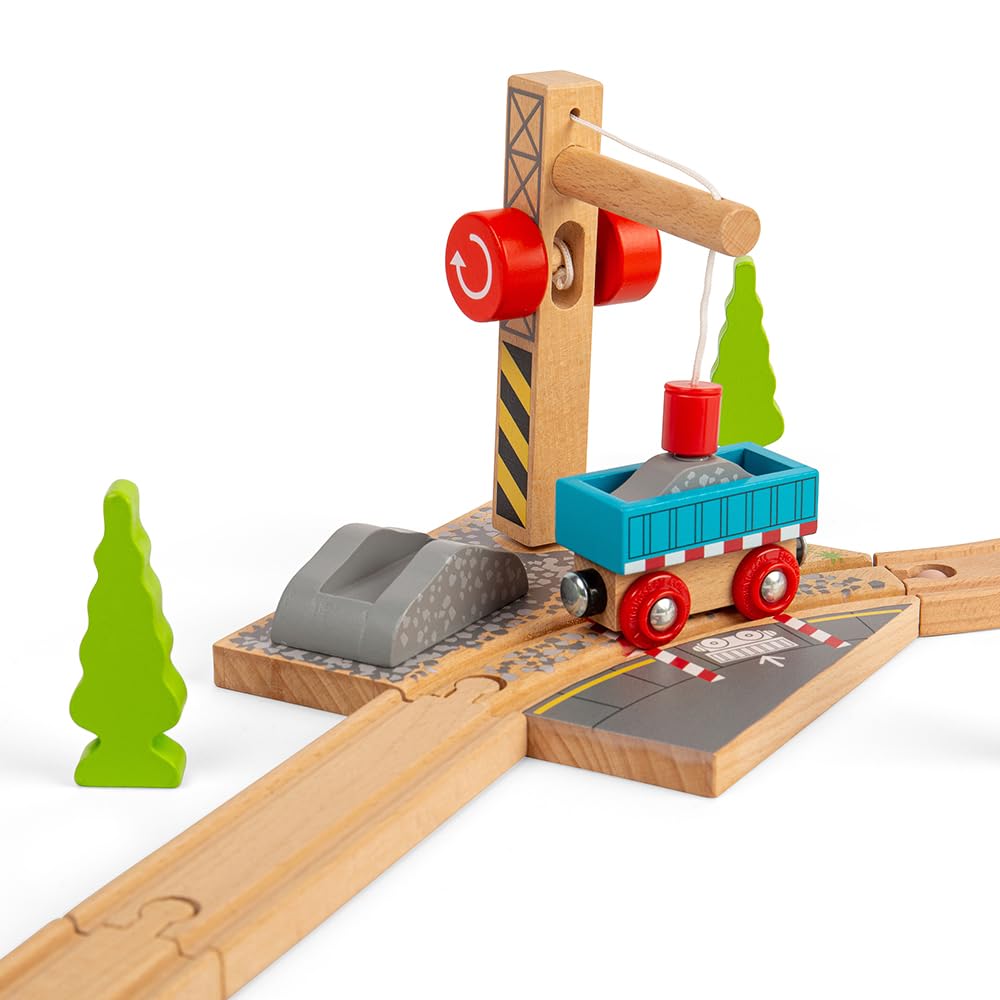 Bigjigs Rail Gravel Crane For Train Set