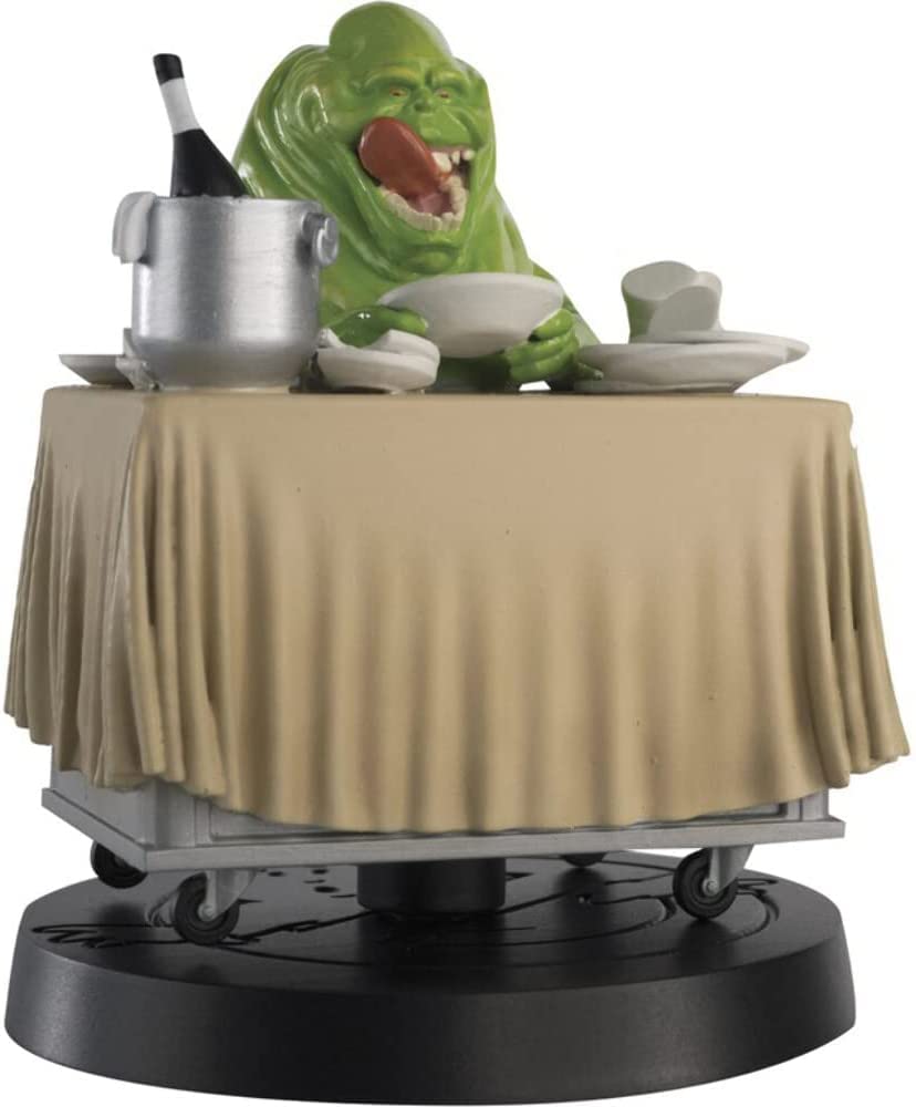Ghostbusters - Eaglemoss Hero Collector 11Cm 1:16 Scale Resin Slimer Dining At Food Trolley Figurine