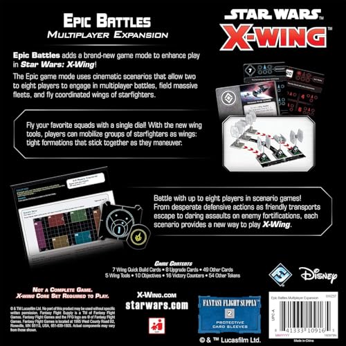 Star Wars X-Wing 2nd Edition Miniatures Game Epic Battles Multiplayer EXPANSION PACK - Strategy Game for Kids & Adults, Ages 14+