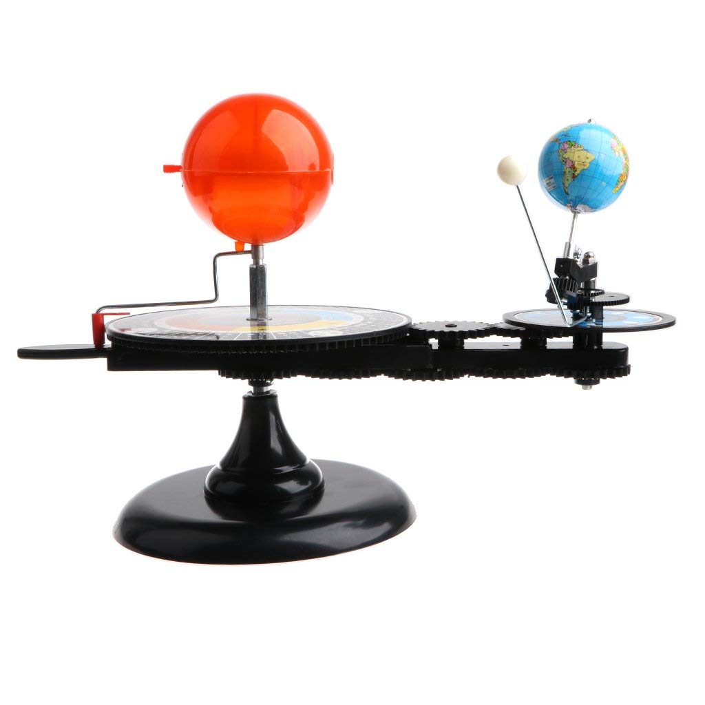 Uzpdwk Sun Earth Moon Orbital Model With Light, Kids Solar System Model Astronomical Science Educational Kits