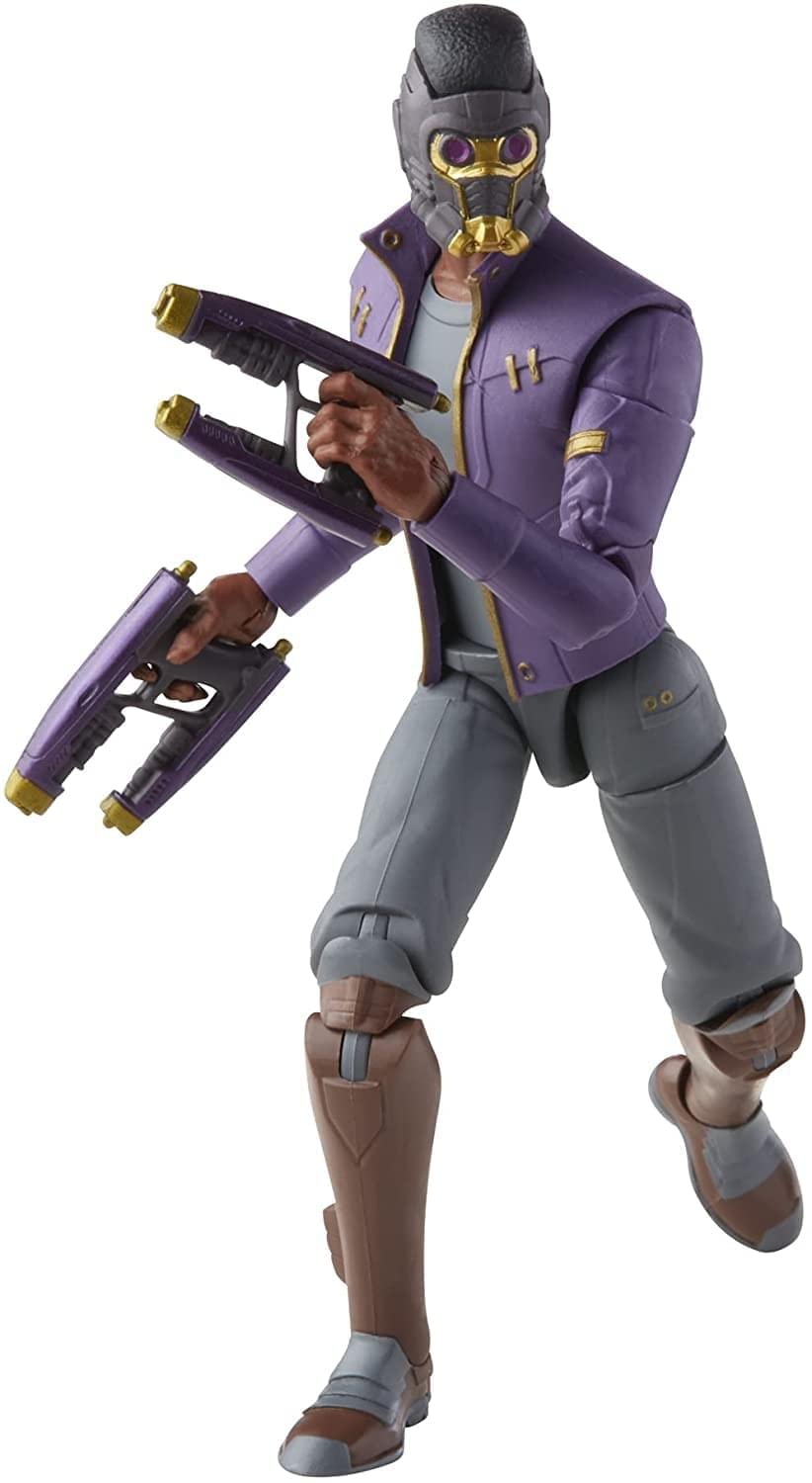 Marvel Legends Series 6-Inch Scale Action Figure Toy T'Challa Star-Lord, Premium Design, 1 Figure, 3 Accessories, And Build-A-Figure Part