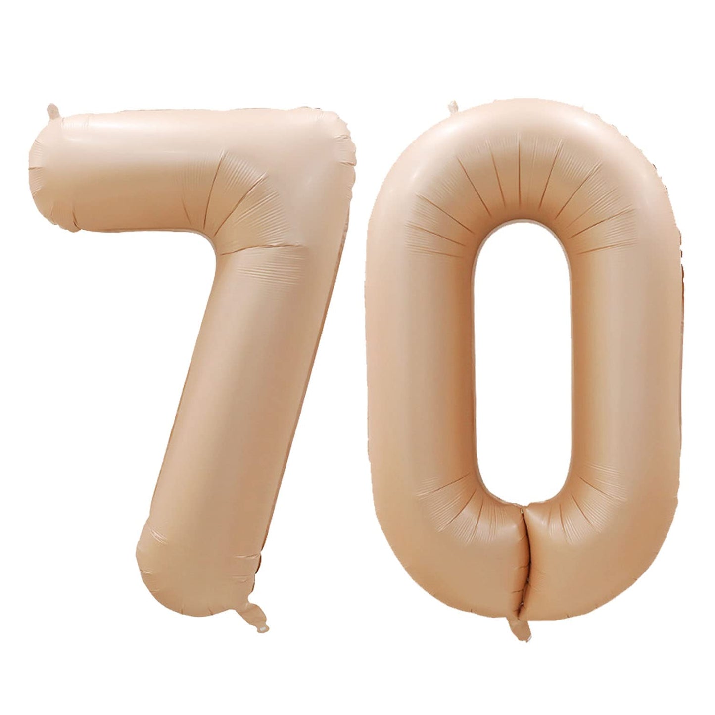 Goer Number 70 Balloons For 70Th Birthday Party Decorations,42 Inch Jumbo Foil Helium Balloons For 70Th Anniversary (Caramel)
