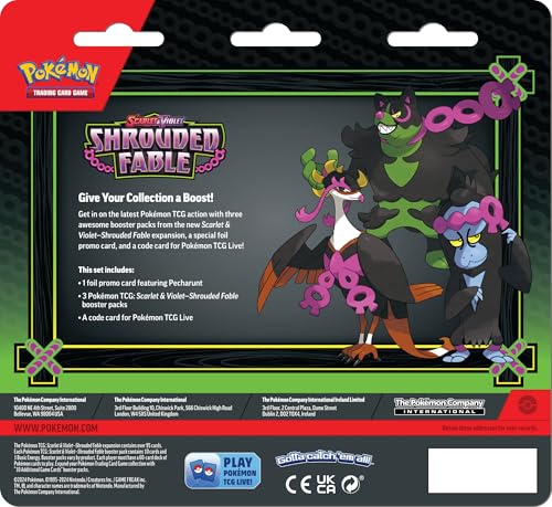 Pokemon Tcg: Scarlet And Violet Shrouded Fable Three-Booster Blister