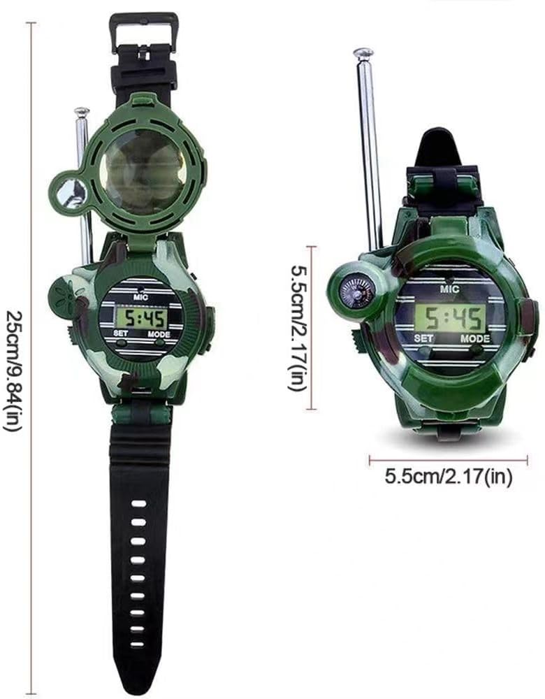 Walkie Talkie For Kids,Walkie Talkies Watch Spy Army Toys Gifts For Children,Two-Way Radio Walky Talky Watches With Flashlight C