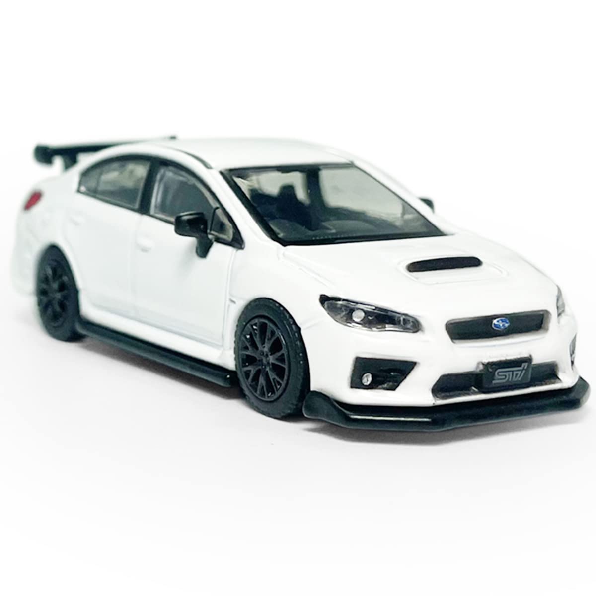 2016 Impreza Wrx Sti S207 Model Car 1/64 Scale Diecast Toy Cars Racing Sports Sedan Metal Alloy Friction Powered Children’S Die-Cast Vehicles, Collection For Men Toys For Boys Kids Gifts, White