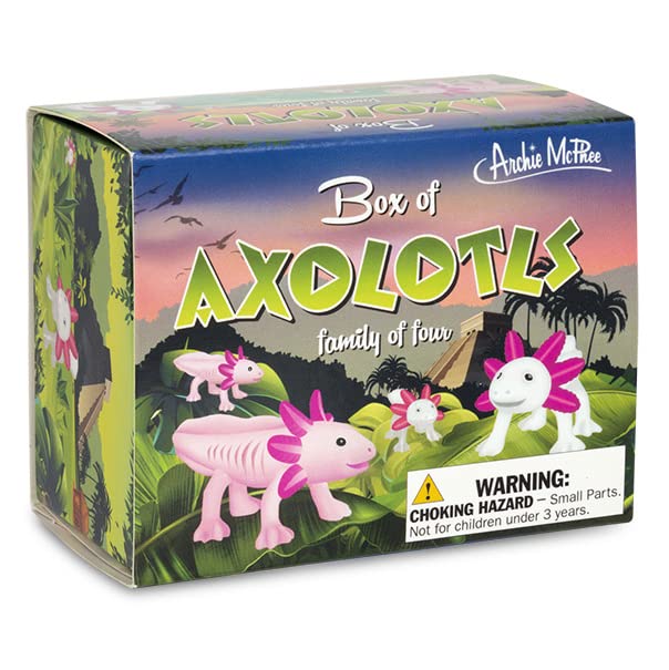 Accoutrements Archie Mcphee Box Of Axolotls Family Of Four