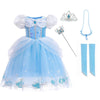 Dllying Cinderella Dresses For Girls Little Kids Toddler Princess Fancy Dress Up Clothes + Accessories Halloween Christmas Carni