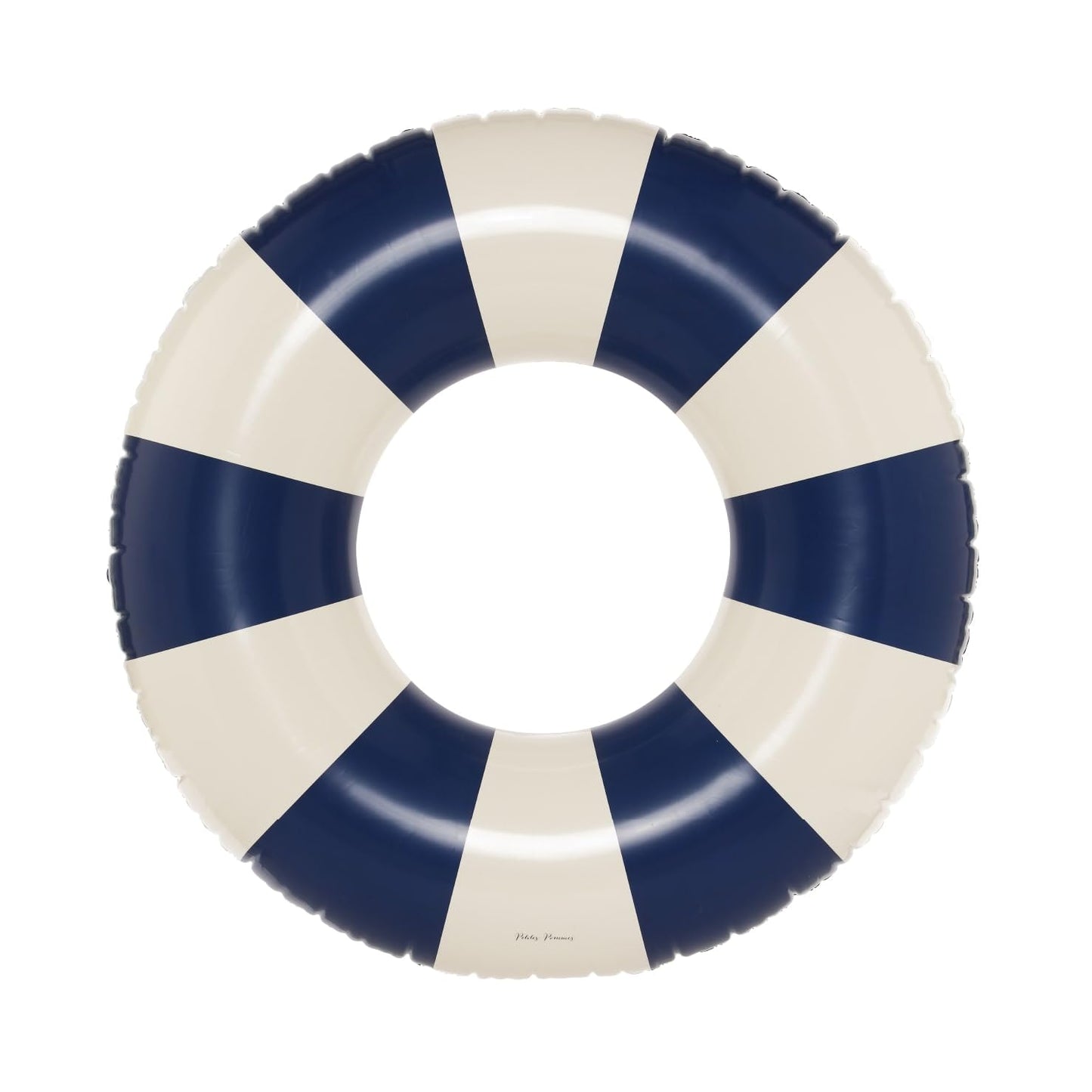 Petites-Pommes Inner Tube for Kids - Durable Donut Pool Float, Handprinted Classic Striped Design Round Floats for Pool, Soft Co