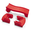 Step2 Coaster Track Expansion Pack - 3ft Durable Plastic Ride On Toy for Toddlers 2-5 Years, Red, Model 414199