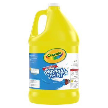 Crayola Washable Paint For Kids - Yellow (1 Gallon), Kids Arts And Crafts Supplies, Non Toxic, Bulk
