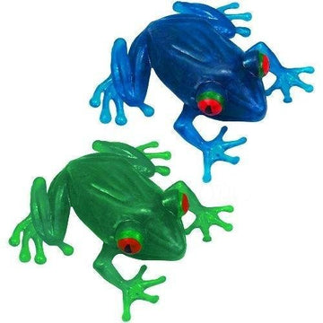 Squishy Stress Forest Frog (ea) - Giant 6 Animal Ooey Gooey Squeezable Toy (Colors Vary)