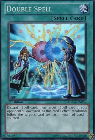 Yu-Gi-Oh! - Double Spell (Lcyw-En065) - Legendary Collection 3: Yugi'S World - 1St Edition - Super Rare