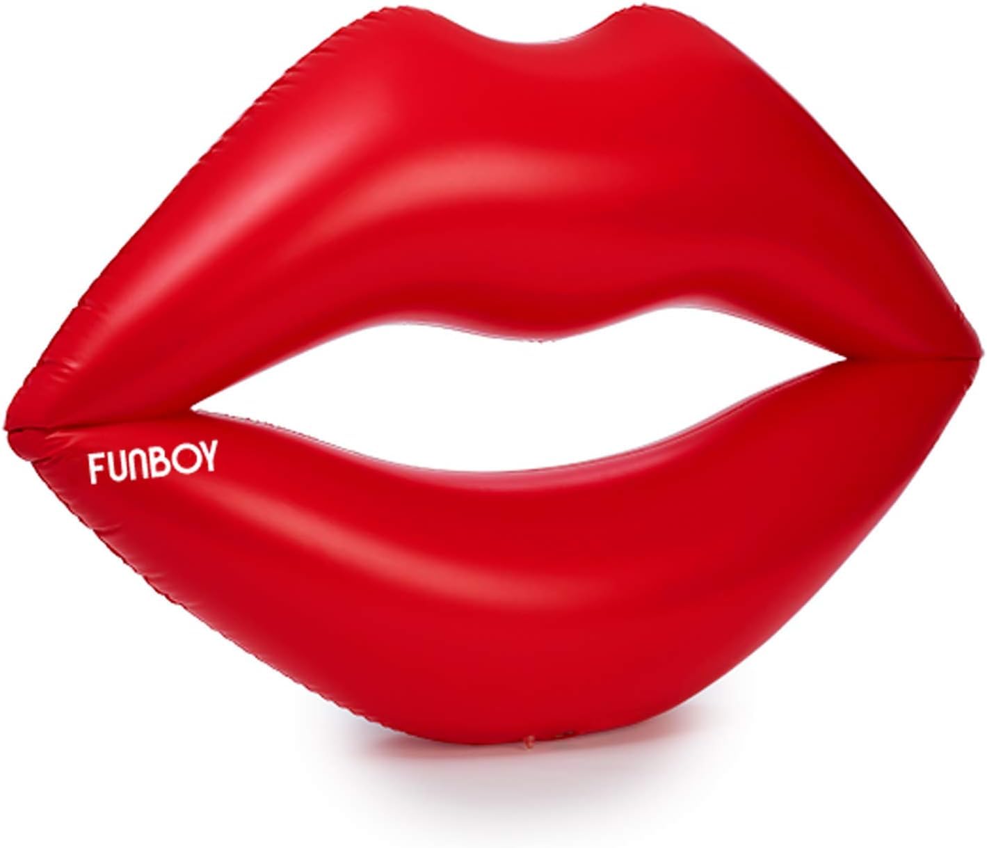 Funboy Giant Inflatable Red Lips Pool Float, Luxury Float For Summer Pool Party And Entertainment