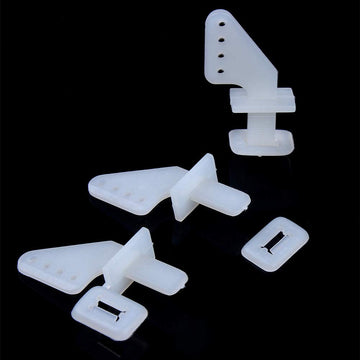 Hobbypark Nylon Micro Control Horns 20X11Mm 4 Holes For Rc Airplane Remote Control Foam Electric Park Flyers Parts (Set Of 10)