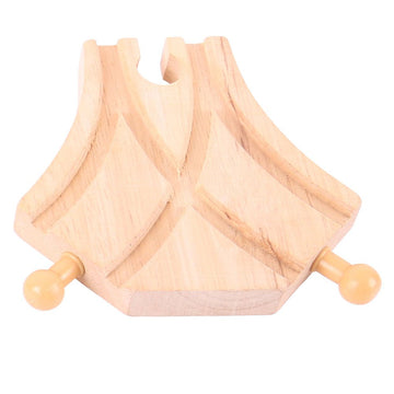 Bigjigs Rail Curved Turnouts (Pack Of 4) - Other Major Wooden Rail Brands Are Compatible