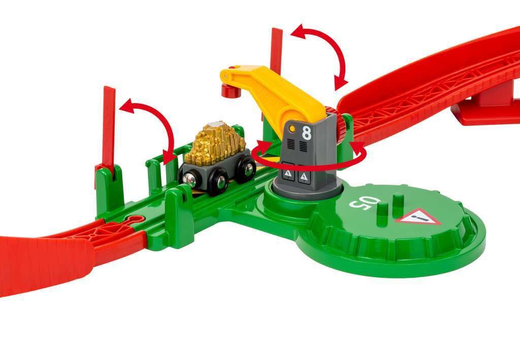Brio World 36010 Cargo Mountain Set | 49 Piece Wooden Train Set Toy For Kids Age 3 & Up | Dynamic Play Experience | Fsc-Certified Materials | Great Addition To Existing Train Sets