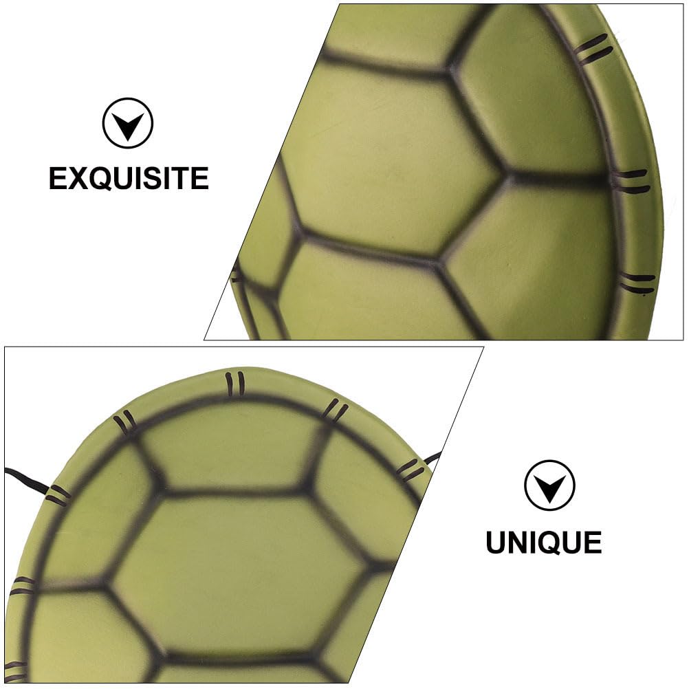 Toddmomy 4Pcs Halloween Turtle Shell Costumes, Eva Turtle Shell Backpack For Halloween Dress Up Cosplay Costume Accessories