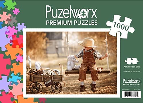 Puzelworx 1000 Piece Jigsaw Puzzle Educational Puzzle Family Game Gift For Adults And Kids (Vintage Swing)