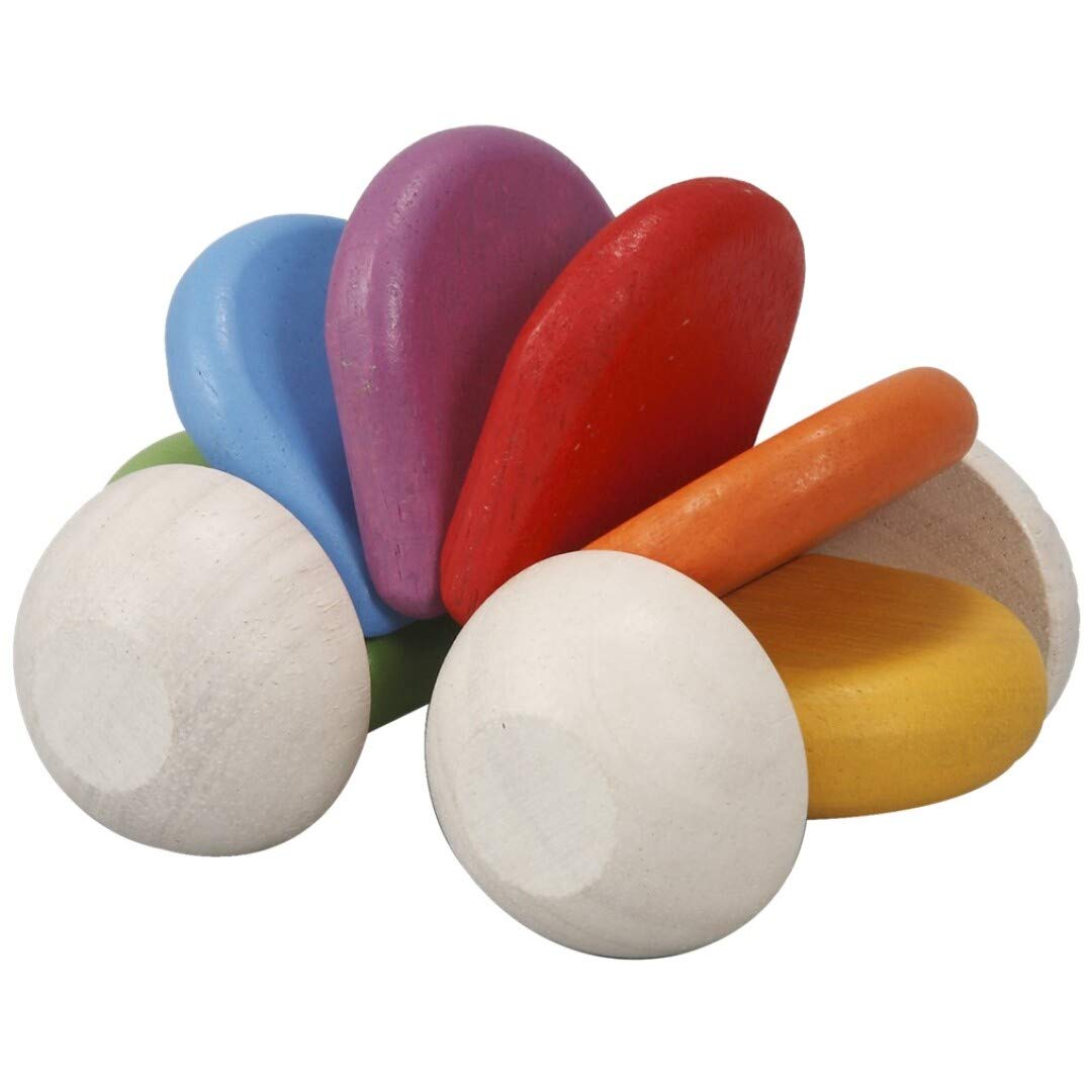Plantoys Preschool Push And Pull Car (5254) | Pastel Color Collection |Sustainably Made From Rubberwood And Non-Toxic Paints And Dyes