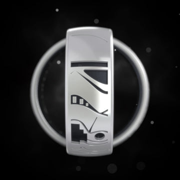 Enso Rings Etched Star Wars Characters - Classic Silicone Ring - Stormtroopers - Size 5