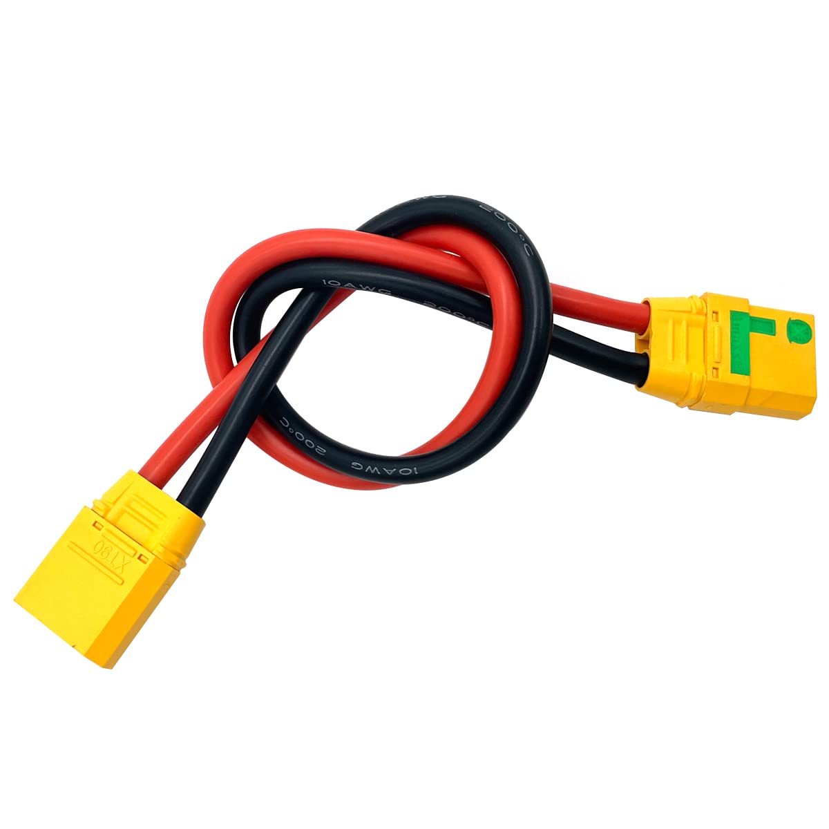 XT90-S Anti-Spark Female to XT90 Male Plug Extension Wire Cable Lead Silicone Wire 10AWG 30CM for Aircraft Model