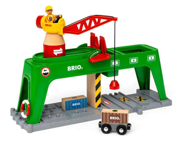 Brio Container Crane - Magnetic Hook Crane Toy | Fsc-Certified Craftsmanship | Enhances Motor Skills | Perfect Addition To Brio
