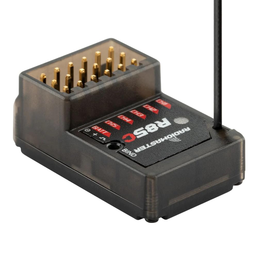 RadioMaster ER85C 5CH 2.4GHz D8/D16/SFHSS Compatible Receiver External Antenna - RadioMaster RC Receiver (HELIDIRECT)