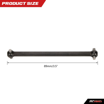 RCAWD Rear Driveshaft Dogbone 82mm #45 Steel AR310470 ARAC4030 for Arrma Outcast Notorious Typhon 6S BLX Upgrade Parts (Black)