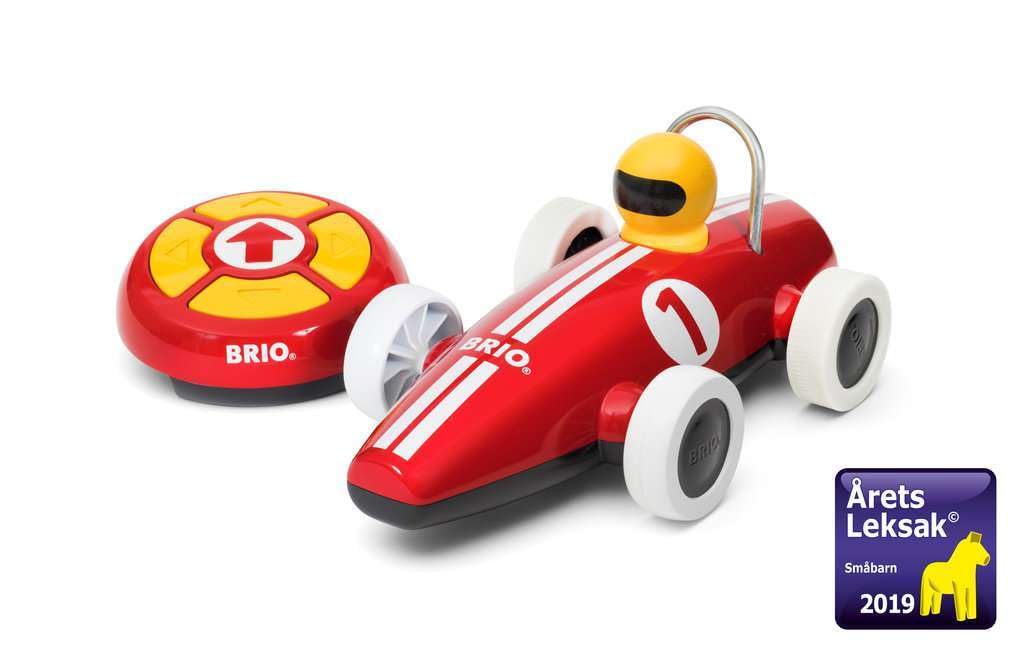 BRIO 30388 Remote Control Race Car - Interactive Racing Toy for Toddlers | Age Appropriate Design | High Impact-Resistant Plasti