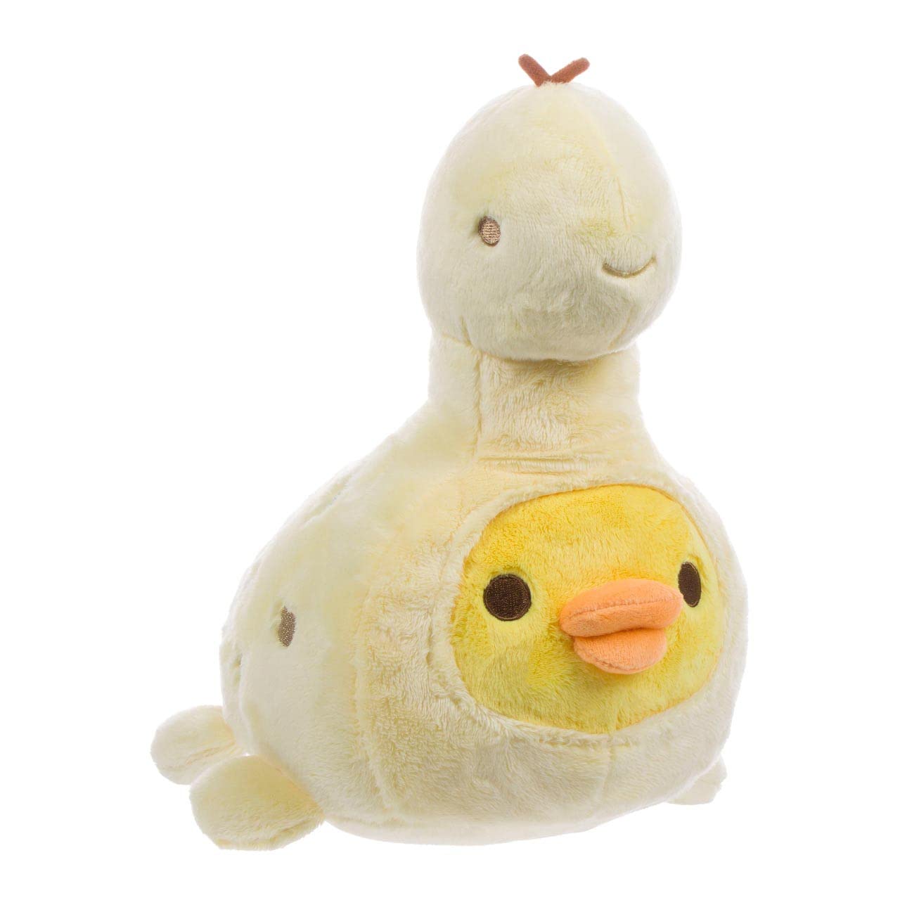 Rilakkuma Kiiroitori San-X Original Plays with Dino Series Plush - Pastel Yellow