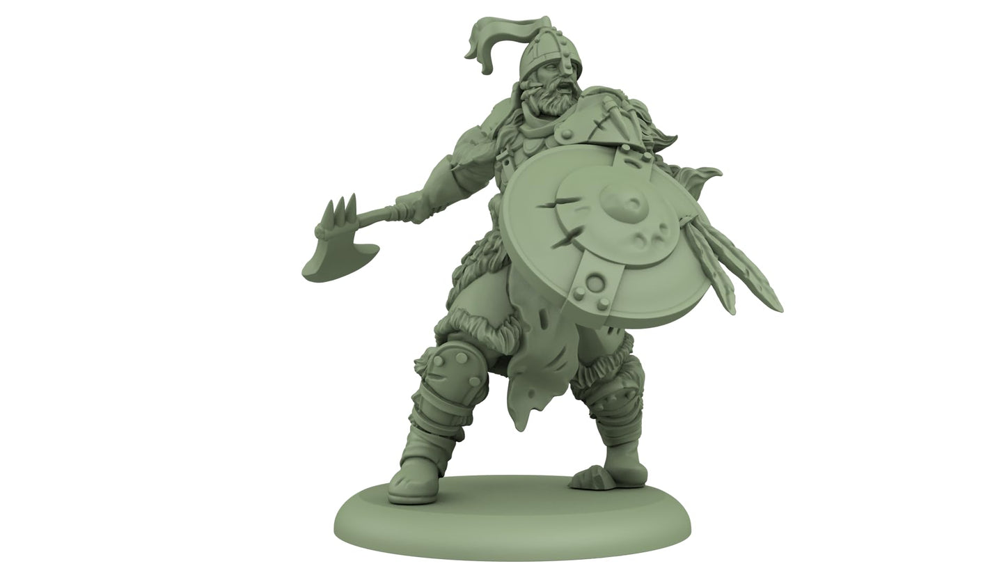 CMON SIF Free Folk Thenn Warriors - Small Cardboard Miniatures, Model CMNSIF404, Various Colors