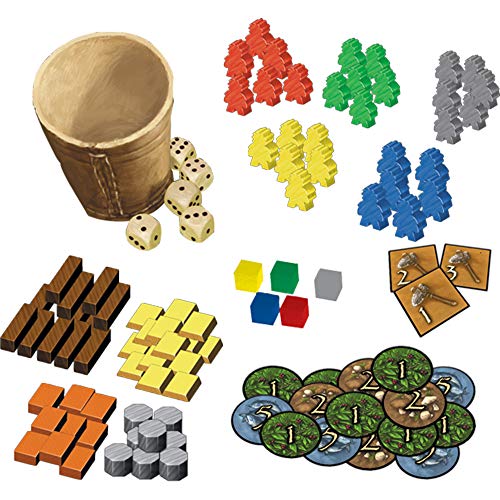 Stone Age Board Game - Engaging Worker Placement Strategy For Civilization Building! Fun Family Game For Kids And Adults, Ages 1