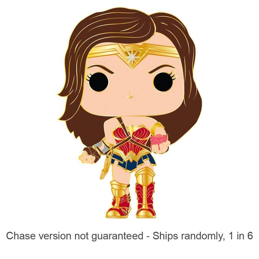 Funko POP Pin: DC - Wonder Woman (Styles May Vary) Multicolor, 3.75 inches
