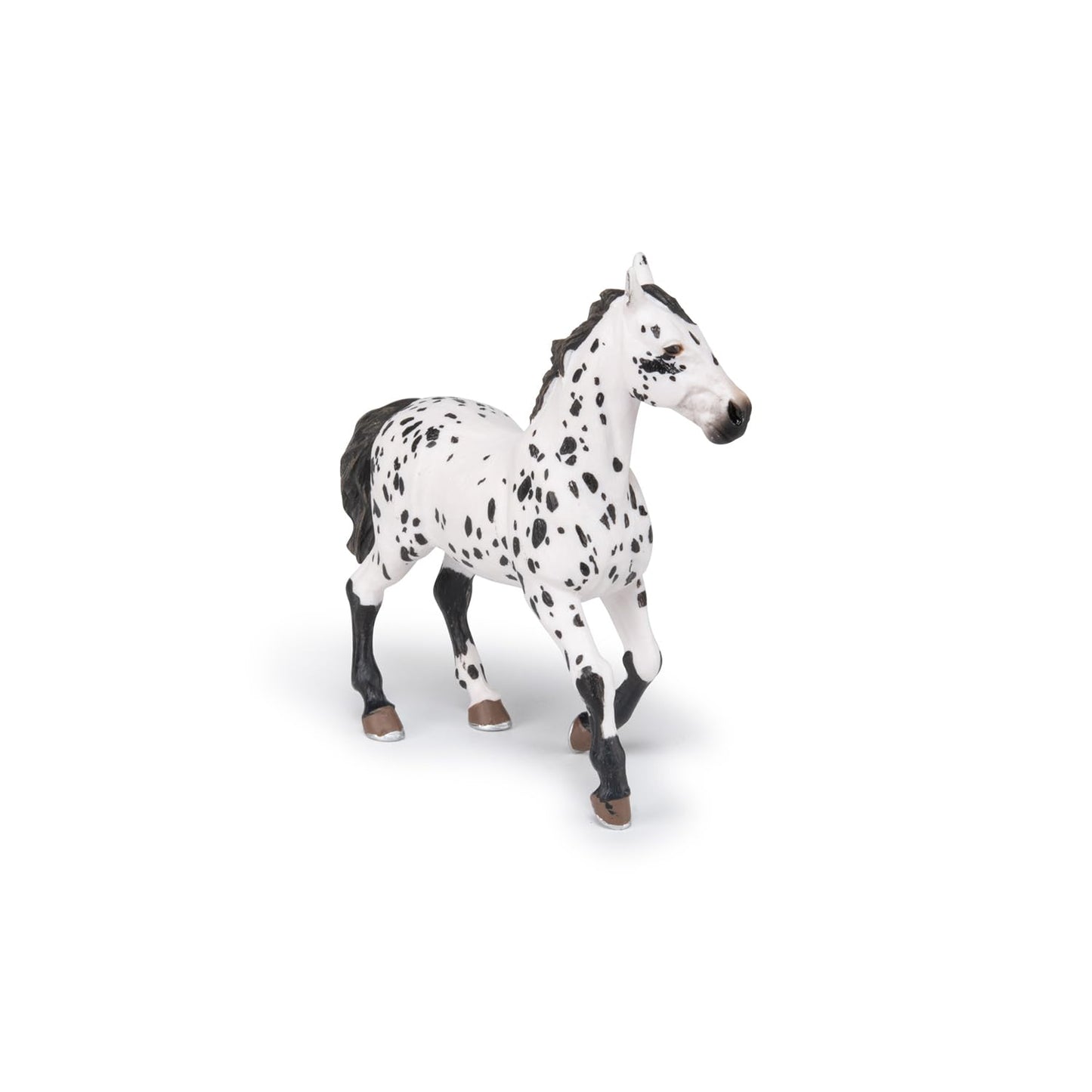 Papo - Hand-Painted - Figurine - Horses,Foals And Ponies - Black Appaloosa Horse Figure-51539 - Collectible - For Children - Suitable For Boys And Girls - From 3 Years Old