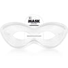 White Super Hero Fabric Eye Mask - 2.87'' x 8.25'' - Durable, Comfortable & Perfect Fit - Ideal for Parties, Cosplay & More