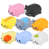 Dilwe Musical Scale Cat - Touch Sensitive Piano Toy, Silicone, Model 1, Approx. 8x6x3.5cm, Fun Learning Gift for Kids