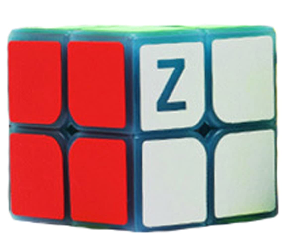 Tanch Blue Fluorescent Speed Cube 2X2X2 Glow In Dark Magic Cube Puzzle Luminous Magic Cubes