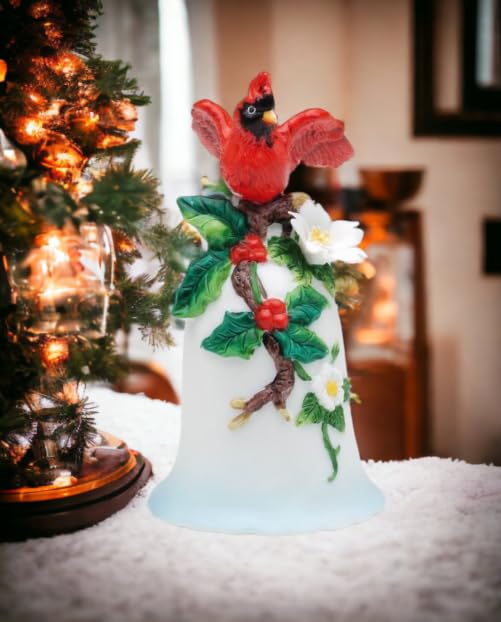 Cosmos Gifts 738-81 Porcelain Cardinal Figurine Bell 3 7/8' H