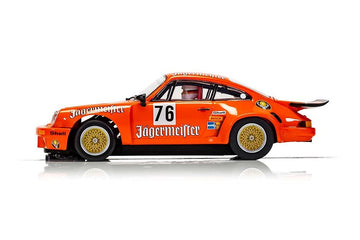 Scalextric Porsche 911 3.0 RSR Jagermeister Slot Race Car C4211 Orange 1:32 Plastic