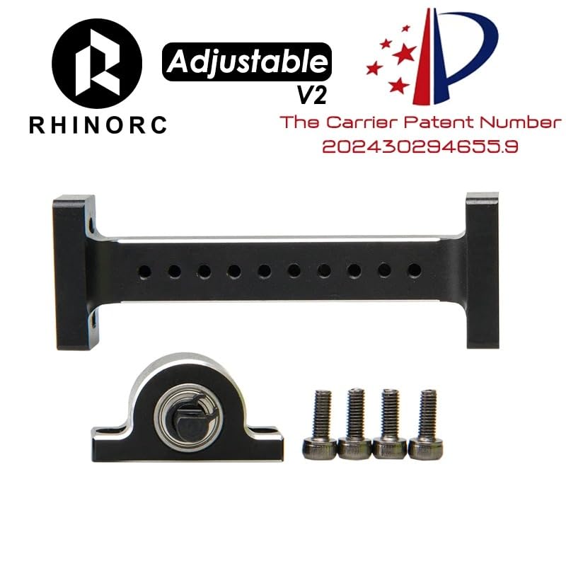 RhinoRC Hanger Beam,RC Holder Bridge,Metal Extend Driveshaft Axle for 1/10 Axial SCX10 Crawler Trucks Bridge Device Upgrade Part