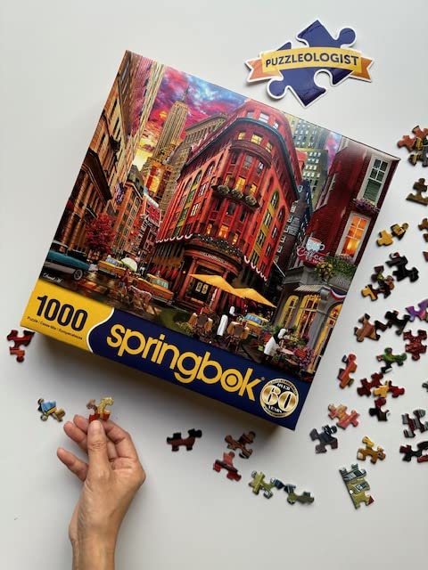 Springbok'S 1000 Piece Jigsaw Puzzle Nyc Street - Made In Usa