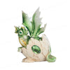 Stealstreet Ss-G-71465 Green Baby Dragon In Eggshell With Gem Figurine, 5.75'
