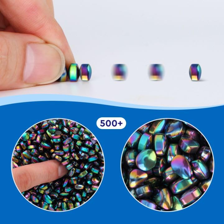 Dyrdm Ferrite Putty,Colorful Over 500 Weak Magnetic Ferrite Stones,Satisfying Magnet Rocks Desk Toys For Office And Fidget Toys