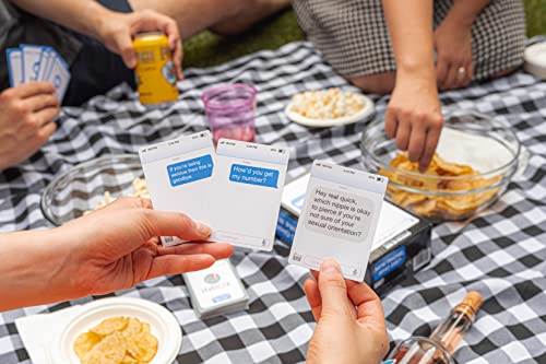 New Phone, Who Dis? By Relatable, The Offline Text Message Party Game, Spicier Edition With New Updated Content, Card Games For Adults, Game Night Games, Includes 100 Inbox Cards & 300 Reply Cards